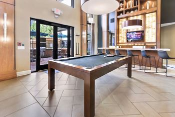 Clubhouse with entertainment space